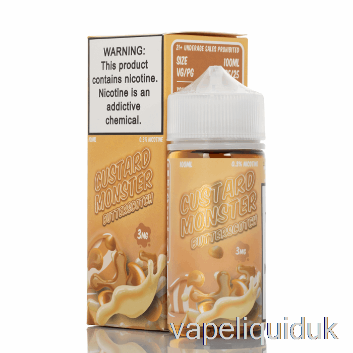 Butterscotch - Custard Monster - 100mL 3mg Vape Liquid